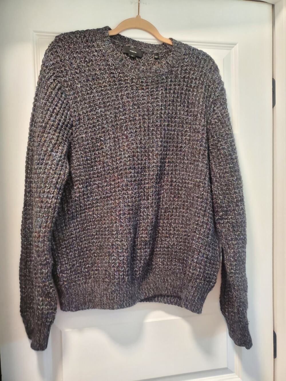 Vince Multicolor Marl Crew Neck Pullover.a21